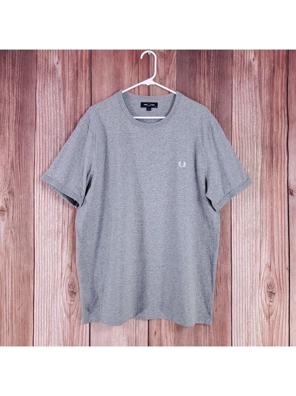 Fred Perry Mens Size XXL Ringer Crewneck Short Sleeve T-Shirt Tee Gray
